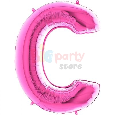 Folyo Balon Grabo 100 Cm Pembe Harf - 4