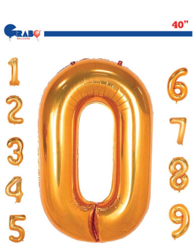 Folyo Balon Grabo 100 Cm Gold Rakam 9 - 