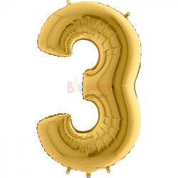 Folyo Balon Grabo 100 Cm Gold Rakam 9 - 5