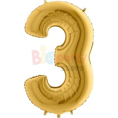 Folyo Balon Grabo 100 Cm Gold Rakam 9 - 5