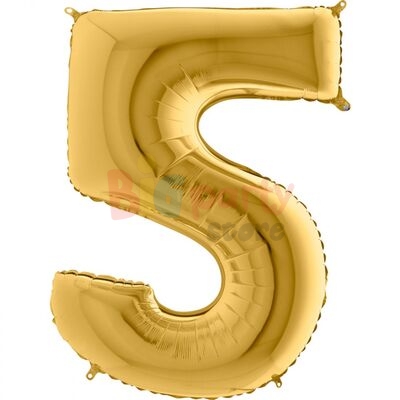 Folyo Balon Grabo 100 Cm Gold Rakam 9 - 7