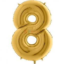 Folyo Balon Grabo 100 Cm Gold Rakam 9 - 10