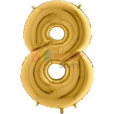 Folyo Balon Grabo 100 Cm Gold Rakam 9 - 10