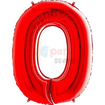 Grabo Rakam Kırmızı Folyo Balon 100 Cm - 3