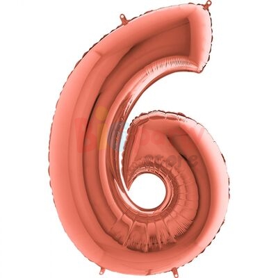 Folyo Balon Grabo 100 Cm Rose Gold Rakam - 8
