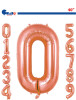 Folyo Balon Grabo 100 Cm Rose Gold Rakam - 1