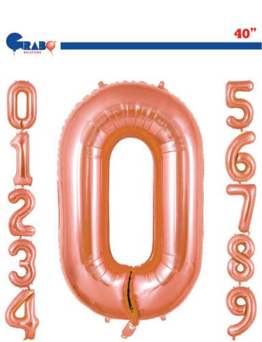 Folyo Balon Grabo 100 Cm Rose Gold Rakam - 
