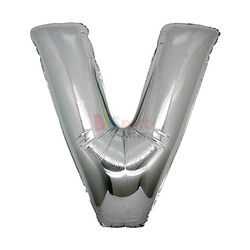 Folyo Balon Harf Gümüş 100 Cm - 3