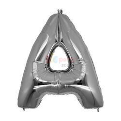 Folyo Balon 100 Cm Gümüş Harf - 23