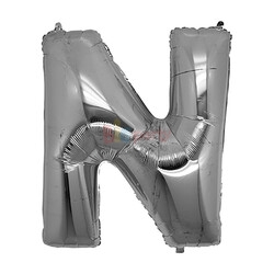 Folyo Balon 100 Cm Gümüş Harf - 11