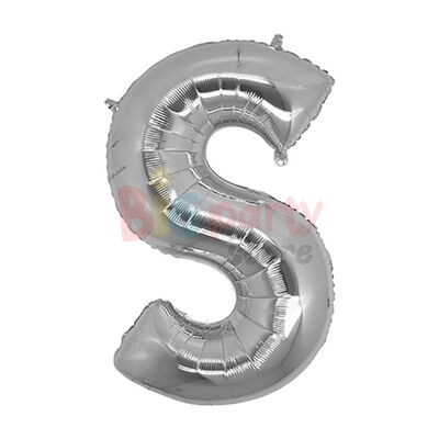 Folyo Balon 100 Cm Gümüş Harf - 7