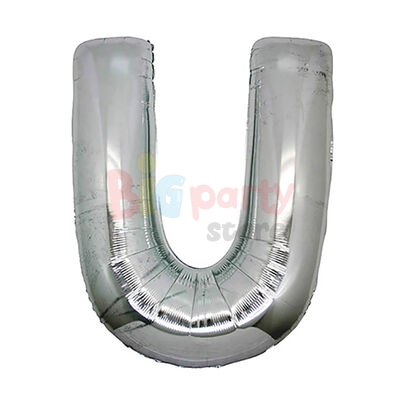 Folyo Balon 100 Cm Gümüş Harf - 5