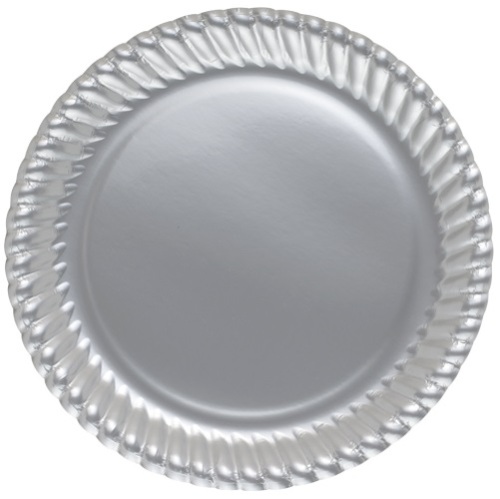 Karton Tabak Gümüş 23 Cm 8 Parça - 1