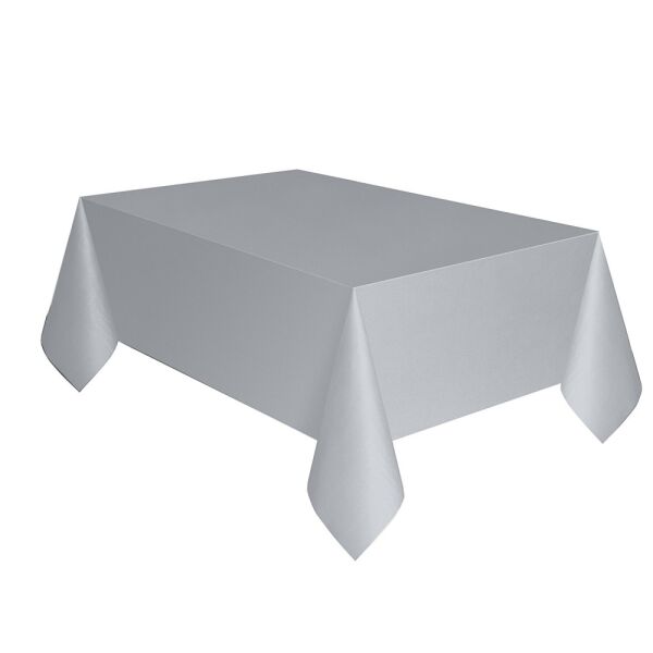 Masa Örtüsü 120 x 180 Cm Gümüş - 1