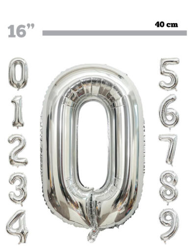 Folyo Balon 40 Cm Gümüş Rakam - 
