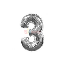 Folyo Balon 40 Cm Gümüş Rakam - 8