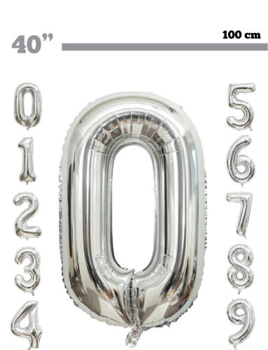 Folyo Balon 100 Cm Gümüş Rakam - 