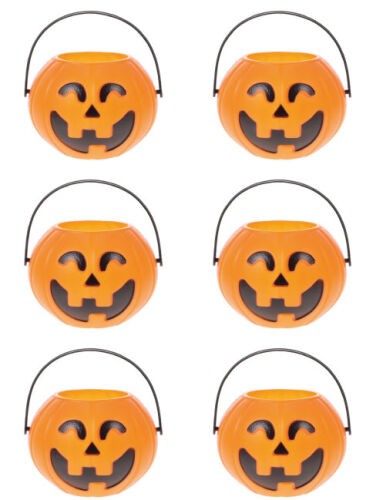 Halloween Bal Kabağı Mumluk 6 Cm 6lı Turuncu - 