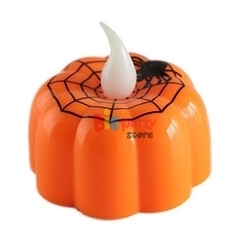 Halloween Baskılı Ledli Tealight - 1