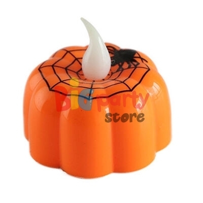 Halloween Baskılı Ledli Tealight - 1