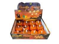 Halloween Baskılı Ledli Tealight Mum Örümcek Baskılı - 3