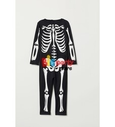 Halloween Çocuk İskelet Kostüm Parlayan - 2