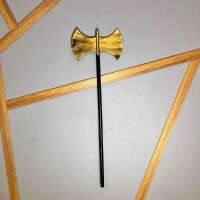 Halloween Çubuklu Çift Yönlü Eskitme Balta 100 Cm - 3