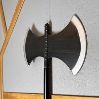 Halloween Geçmeli Çubuklu Çift Yönlü Balta 100 Cm - 2