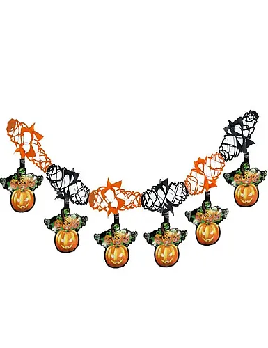 Halloween Garland Uzar Süs Balkabağı Figürlü 3mt - 