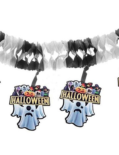 Halloween Garland Uzar Süs Hayalet Figürlü 3mt - 