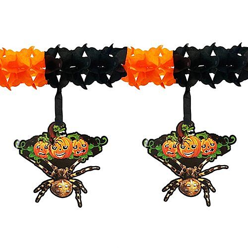 Halloween Garland Uzar Süs Örümcek Figürlü 3mt - 