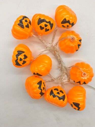 Halloween Işık Led Bal Kabağı Figür Plastik Model 10 Işık - 2