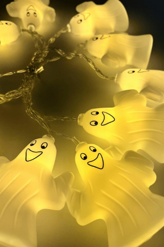 Halloween Işık Led Hayalet Figür Plastik Model 10 Işık - 