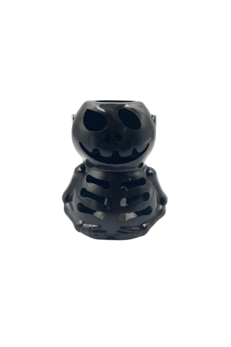 Halloween Işıklı Fener İskelet 8 Cm Siyah Beyaz 12 Parça - 4