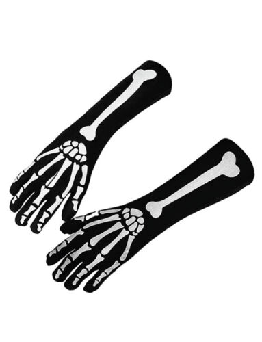 Halloween İskelet Dekorlu Eldiven - 