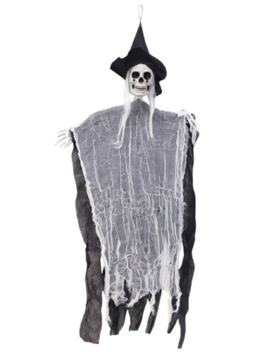 Halloween İskelet Korkuluk Şapkalı Saçlı 100 Cm - 1