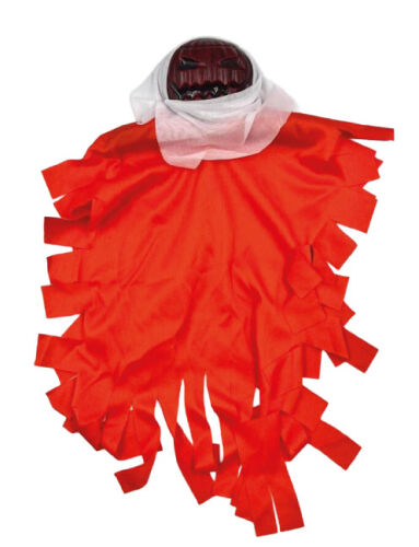 Halloween İskelet Korkuluk 40 Cm Beyaz Kırmızı Bal Kabağı - 