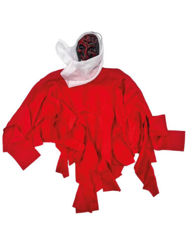 Halloween İskelet Korkuluk 40 Cm Kırmızı Beyaz - 