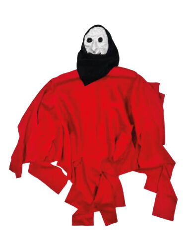 Halloween İskelet Korkuluk 40 Cm Kırmızı - 