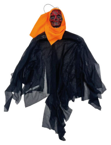 Halloween İskelet Korkuluk 40 Cm Siyah Turuncu - 