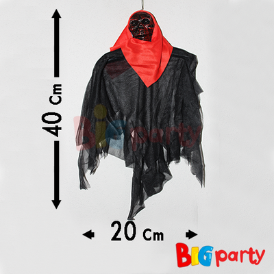 Halloween İskelet Korkuluk 40 Cm Siyah - 2