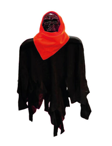 Halloween İskelet Korkuluk 40 Cm Siyah Kırmızı - 