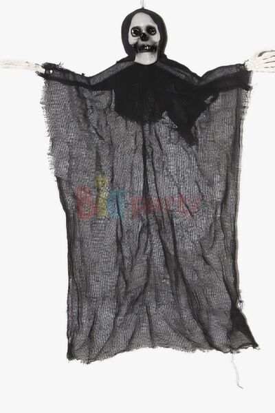 Halloween İskelet Korkuluk 60 Cm Siyah - 3