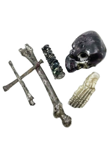 Halloween İskelet Set 6 Parça Siyah - 1