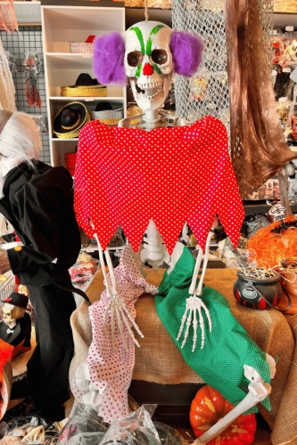 Halloween İskelet Süslü Palyaço 165 Cm - 1
