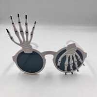 Gözlük İskelet Temalı Beyaz - 2