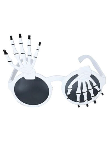 Gözlük İskelet Temalı Beyaz - 