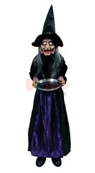 Halloween Karşılama Cadı Tepsili Haraketli Pilli Sese Duyarlı - 3
