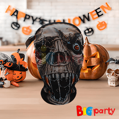 Halloween Korku Maskesi Transparan Kuru Kafa Tek Gözlü - 1
