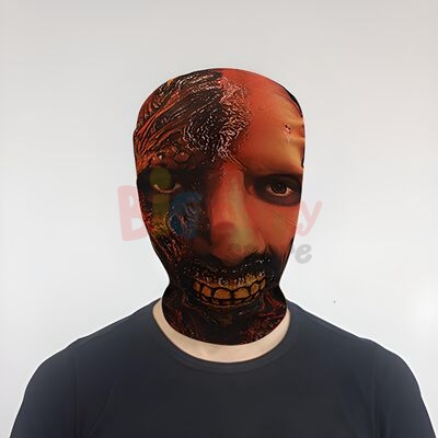 Halloween Korku Maskesi Transparan Robot Yüz - 2